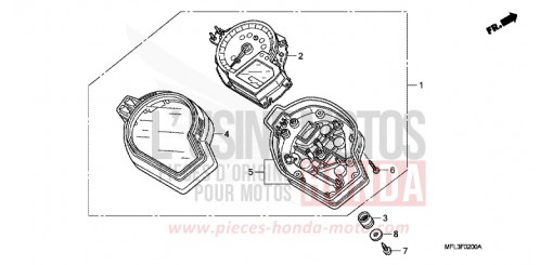 COMPTEUR CBR1000RR8 de 2008